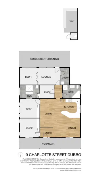 Floorplan of Homely house listing, 9 Charlotte Street, Dubbo NSW 2830