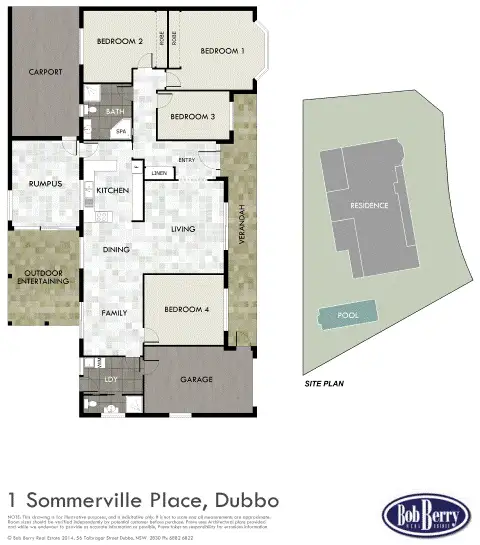 Floorplan of Homely house listing, 1 Sommerville Place, Dubbo NSW 2830
