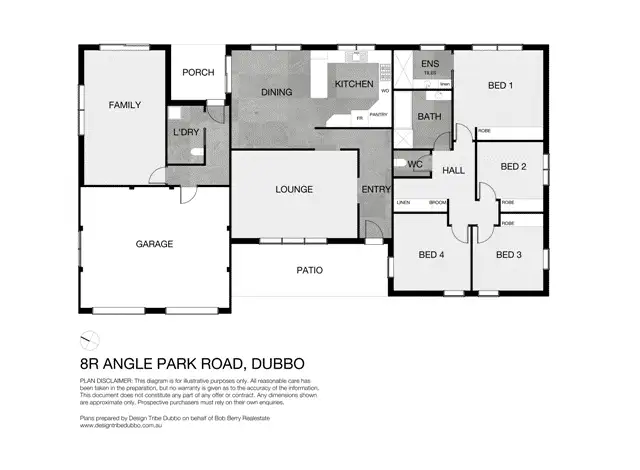 Floorplan of Homely rural property listing, 8R Angle Park Road, Dubbo NSW 2830