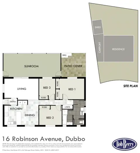 Floorplan of Homely house listing, 16 Robinson Avenue, Dubbo NSW 2830
