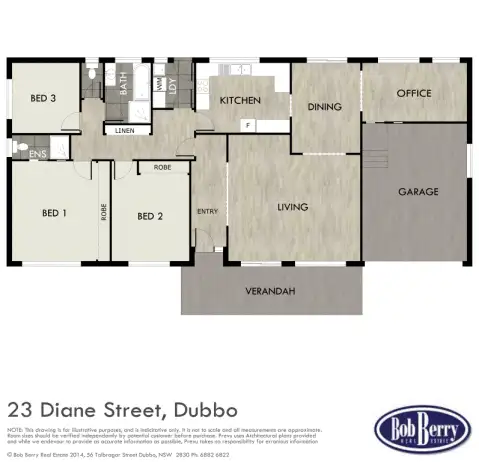 Floorplan of Homely house listing, 23 Diane Street, Dubbo NSW 2830