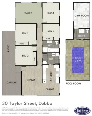 Floorplan of Homely house listing, 30 Taylor Street, Dubbo NSW 2830
