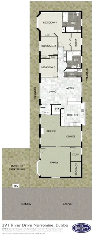 Floorplan of Homely house listing, 391 River Drive, Narromine NSW 2821