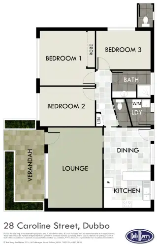 Floorplan of Homely house listing, 28 Caroline Street, Dubbo NSW 2830