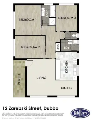 Floorplan of Homely house listing, 12 Zarebski Street, Dubbo NSW 2830