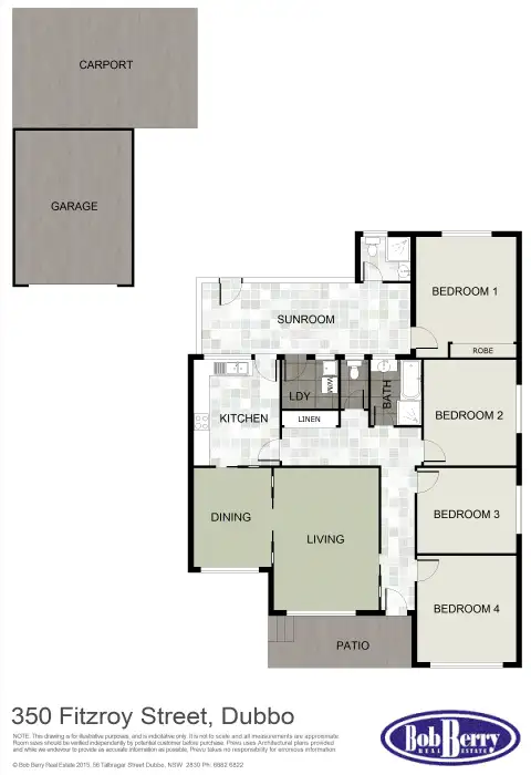 Floorplan of Homely house listing, 350 Fitzroy Street, Dubbo NSW 2830