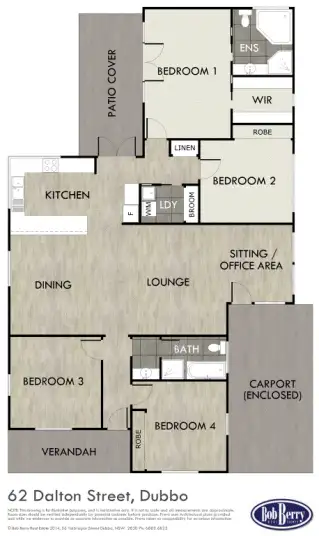 Floorplan of Homely house listing, 62 Dalton Street, Dubbo NSW 2830