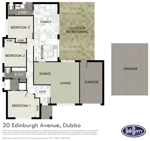 Floorplan of Homely house listing, 20 Edinburgh Avenue, Dubbo NSW 2830