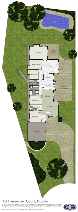 Floorplan of Homely house listing, 10 Treverrow Court, Dubbo NSW 2830