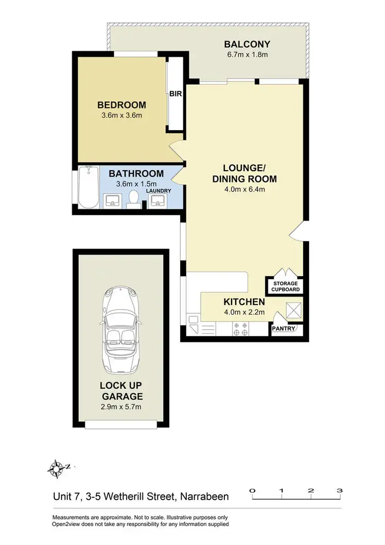 Floorplan of Homely unit listing, 7/3-5 Wetherill Street, Narrabeen NSW 2101