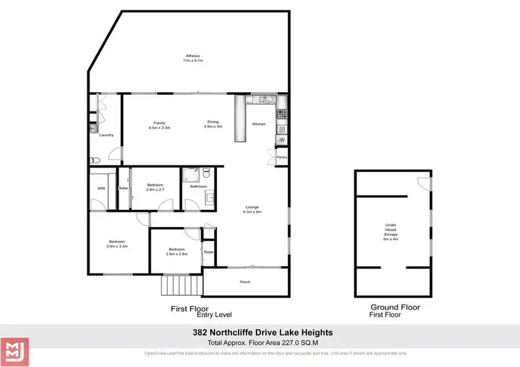 Floorplan of Homely house listing, 382 Northcliffe Drive, Lake Heights NSW 2502