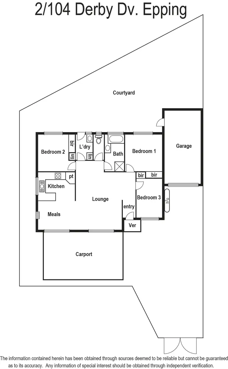 Floorplan of Homely house listing, 2/104 Derby Drive, Epping VIC 3076