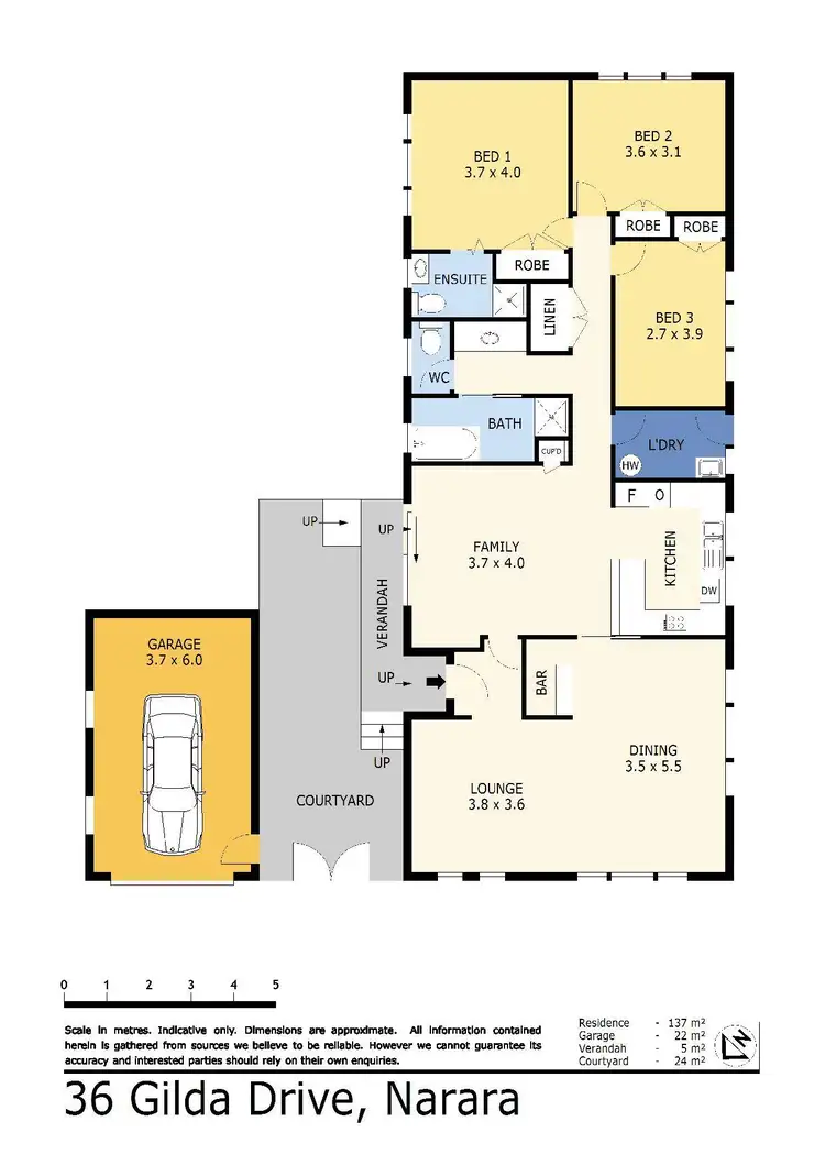 Floorplan of Homely house listing, 36 Gilda Drive, Narara NSW 2250