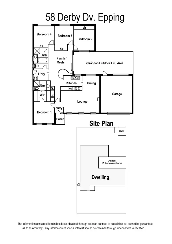 Floorplan of Homely house listing, 58 Derby Drive, Epping VIC 3076