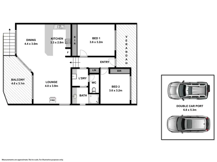 Floorplan of Homely townhouse listing, 2/27 Mullins Road, Wodonga VIC 3690
