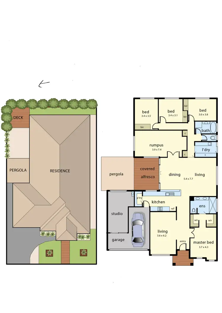 Floorplan of Homely house listing, 6 Saul Avenue, Berwick VIC 3806