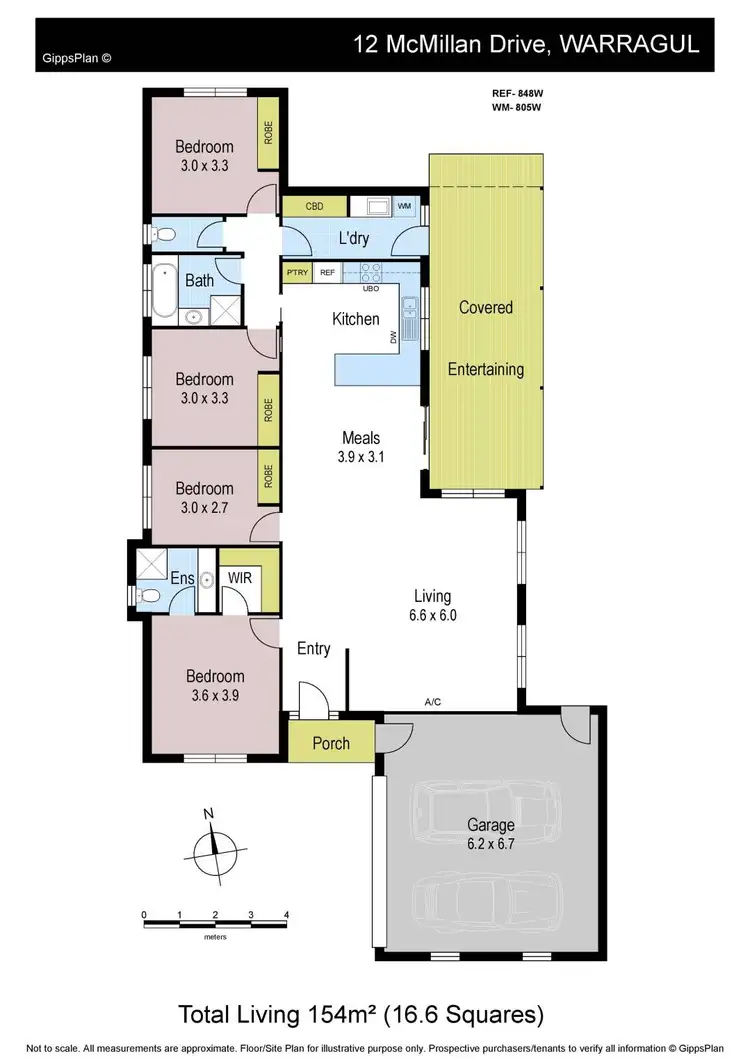 Floorplan of Homely house listing, 12 McMillan Drive, Warragul VIC 3820