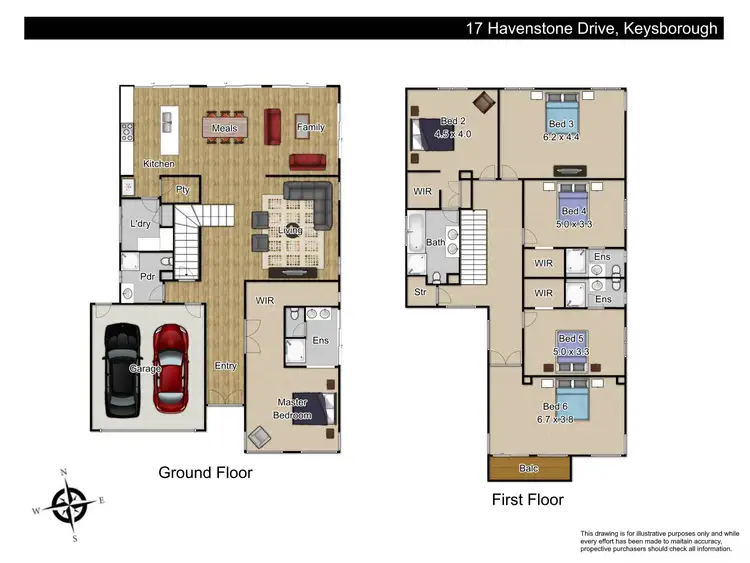 Floorplan of Homely house listing, 17 Havenstone Drive, Keysborough VIC 3173