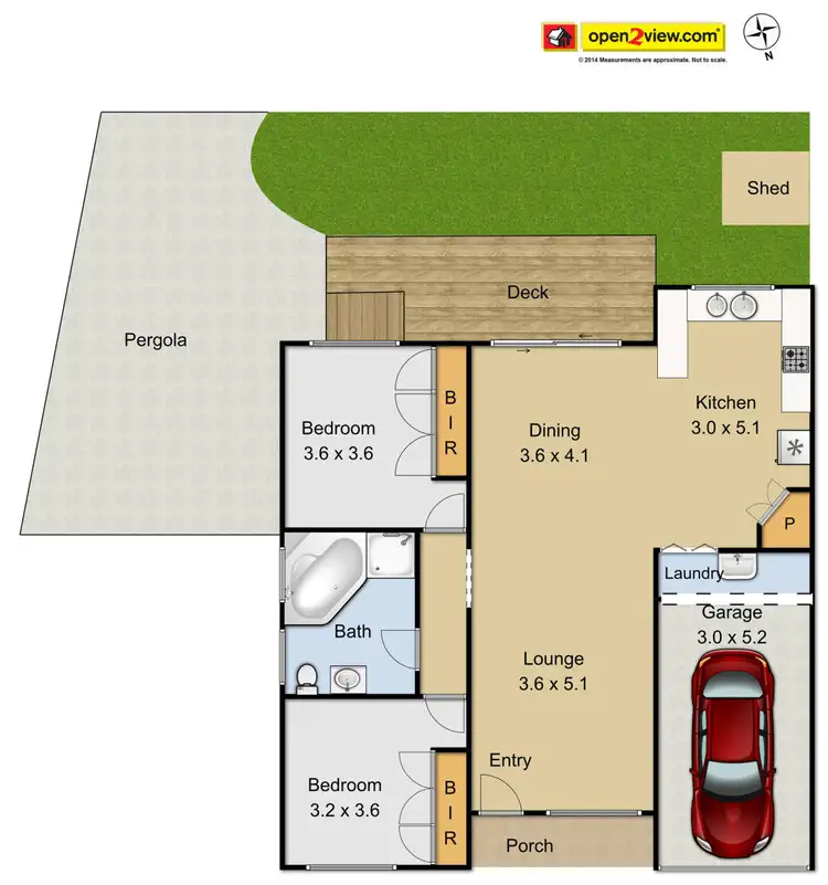 Floorplan of Homely townhouse listing, 5/89 Yeramba Road, Summerland Point NSW 2259