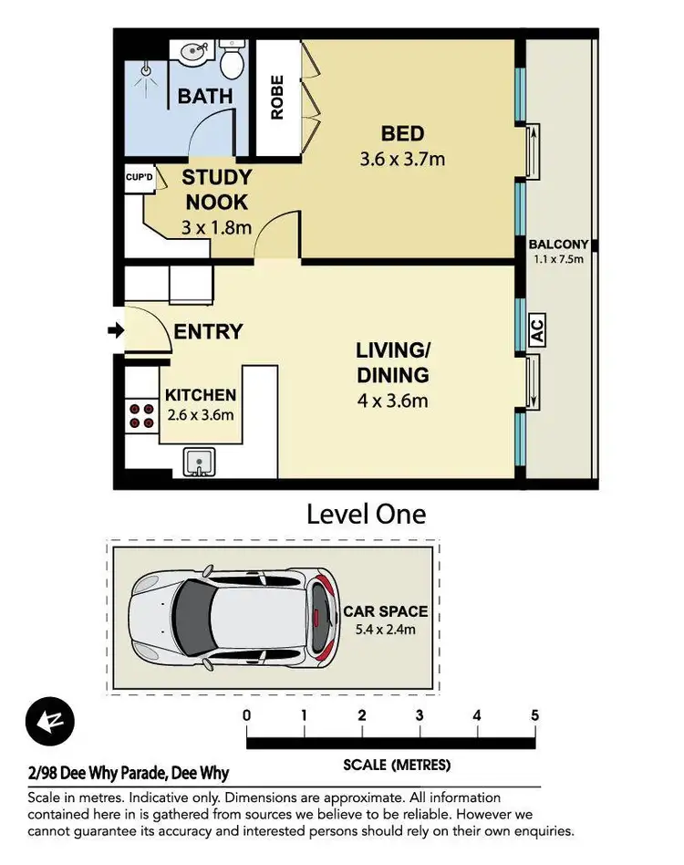 Floorplan of Homely apartment listing, 2/98 Dee Why Parade, Dee Why NSW 2099