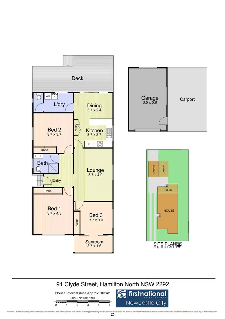 Floorplan of Homely house listing, 91 Clyde Street, Hamilton North NSW 2292