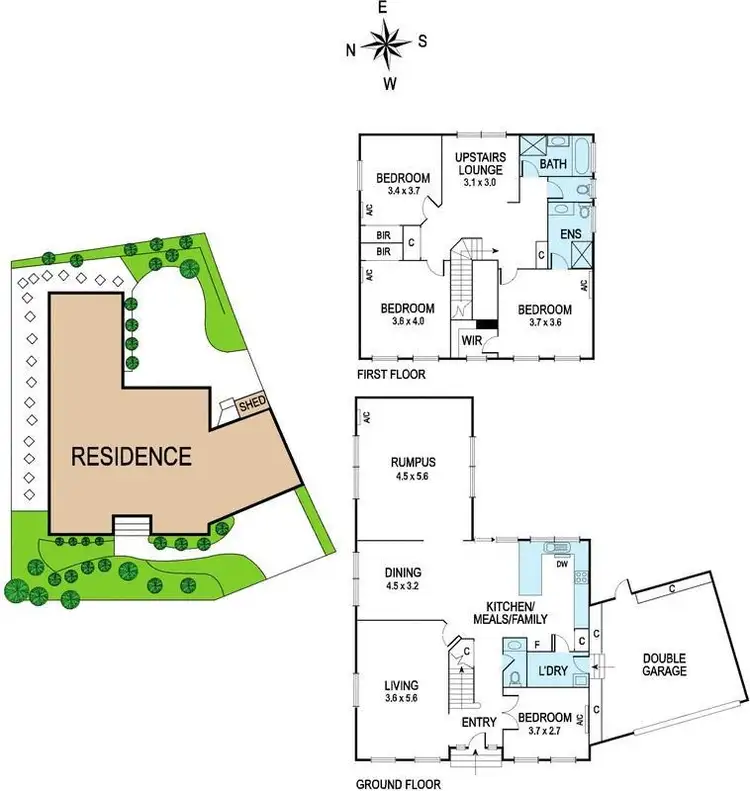 Floorplan of Homely house listing, 6 Rubens Place, Templestowe VIC 3106