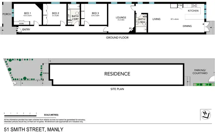 Floorplan of Homely semi-detached listing, 51 Smith Street, Manly NSW 2095