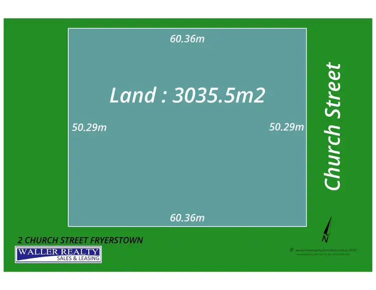 Floorplan of Homely land listing, 2 Church Street, Fryerstown VIC 3451