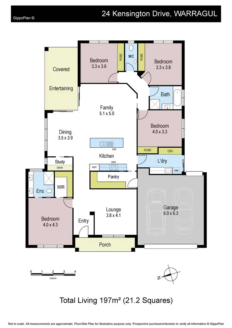 Floorplan of Homely house listing, 24 Kensington Drive, Warragul VIC 3820
