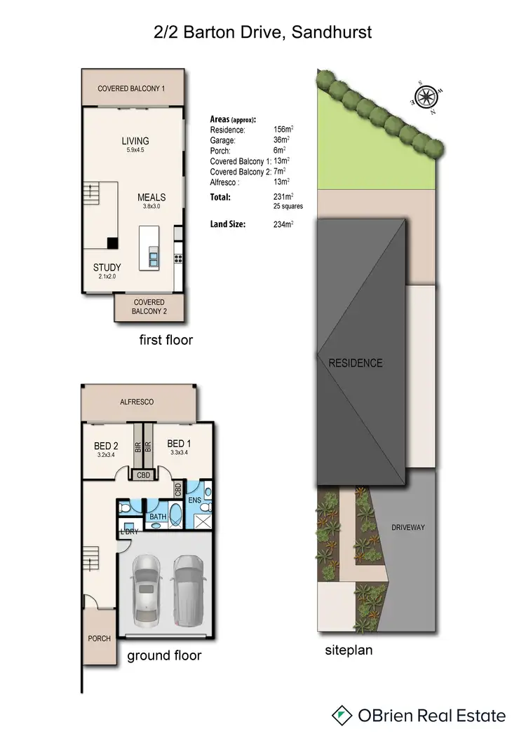 Floorplan of Homely unit listing, 2/2 Barton Drive, Sandhurst VIC 3977