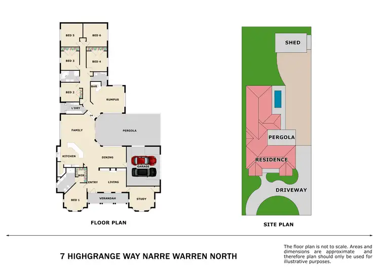Floorplan of Homely house listing, 7 Highgrange Way, Narre Warren North VIC 3804