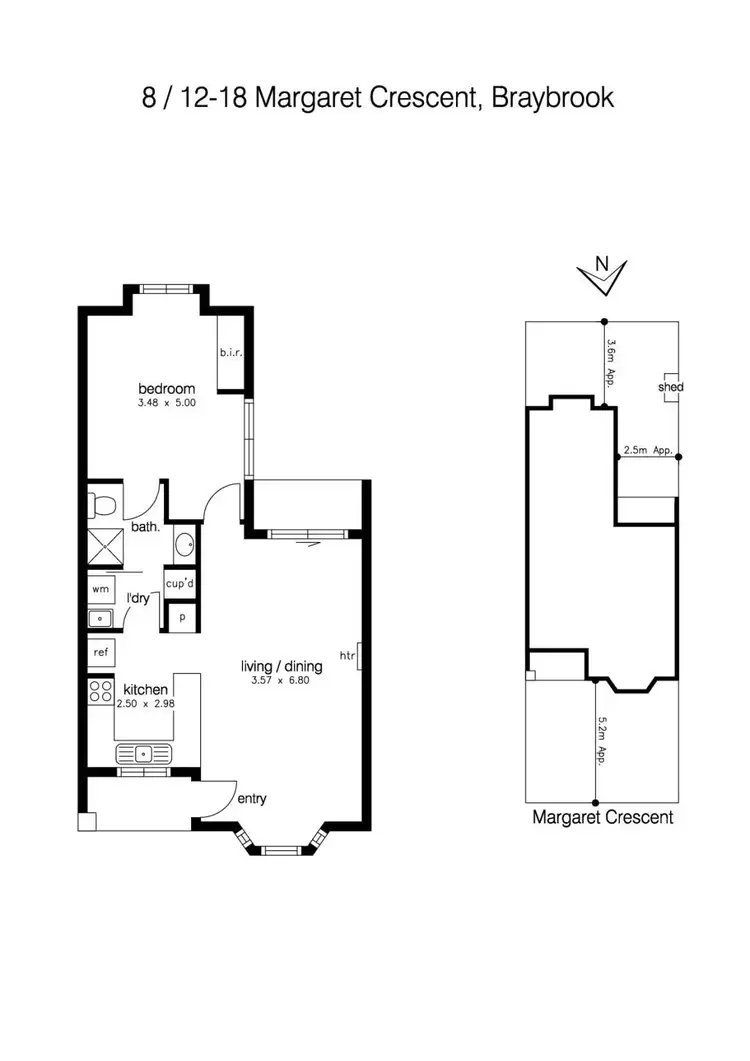 Floorplan of Homely villa listing, 8/12-18 Margaret Crescent, Braybrook VIC 3019