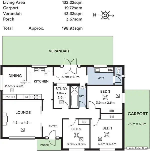 Floorplan of Homely house listing, 3 Blamey Avenue, Broadview SA 5083