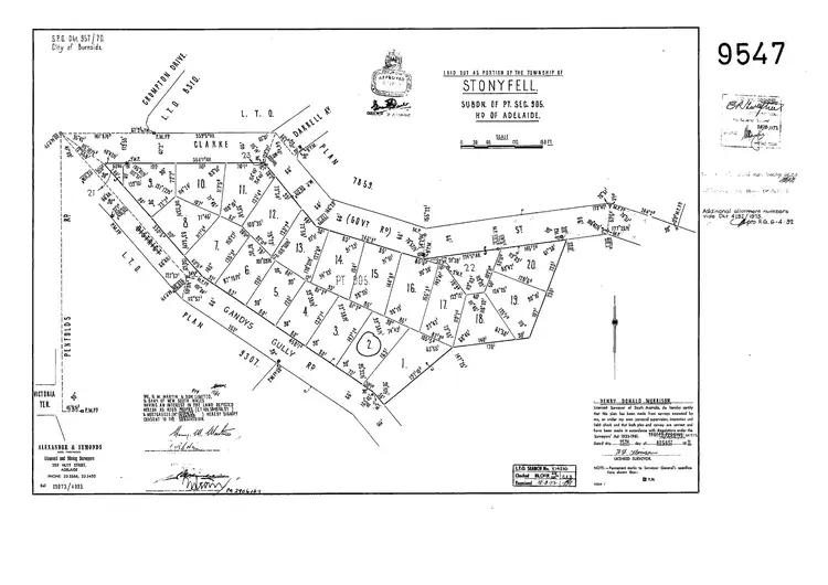 Floorplan of Homely land listing, 13 Gandys Gully Road, Stonyfell SA 5066