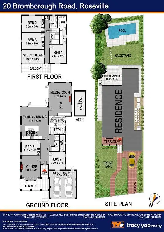 Floorplan of Homely house listing, 20 Bromborough Road, Roseville NSW 2069