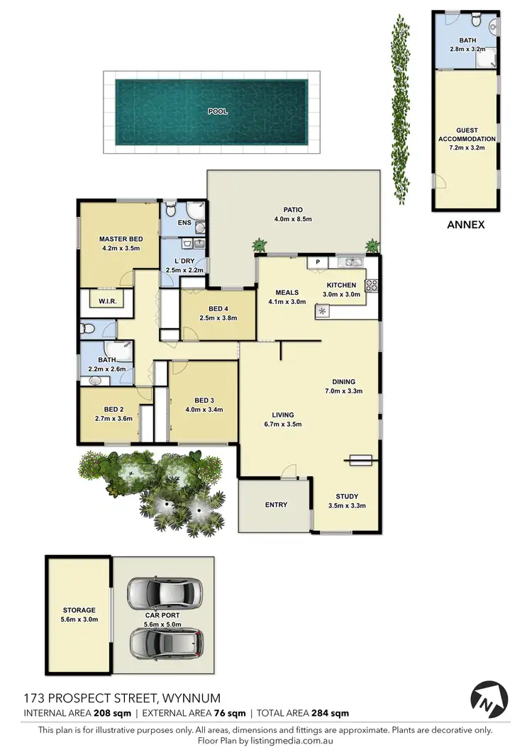Floorplan of Homely house listing, 173 Prospect Street, Wynnum QLD 4178