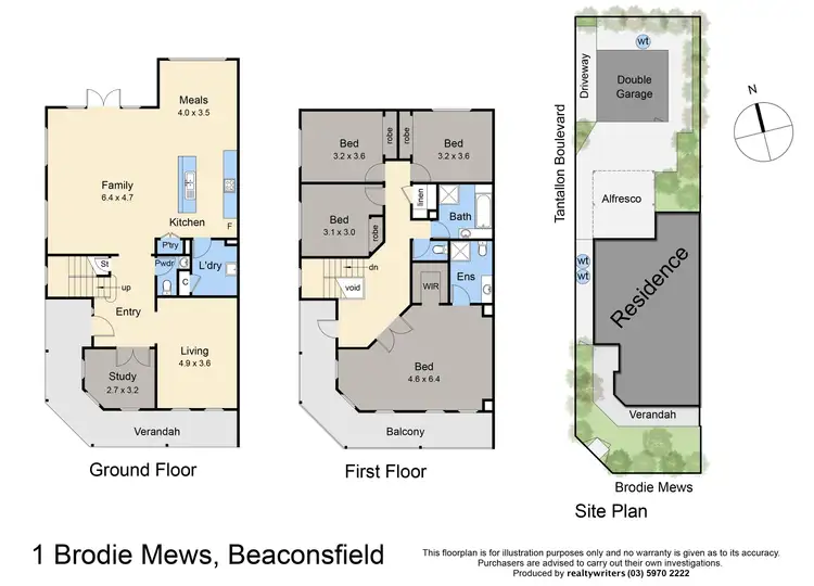 Floorplan of Homely house listing, 1 Brodie Mews, Beaconsfield VIC 3807