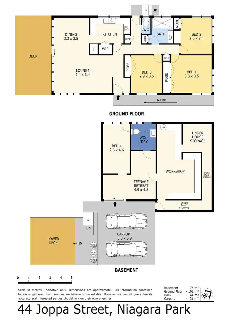 Floorplan of Homely house listing, 44 Joppa Street, Niagara Park NSW 2250