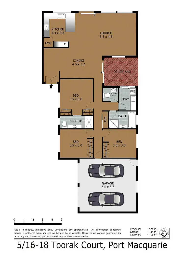 Floorplan of Homely unit listing, 5/16-18 Toorak Court, Port Macquarie NSW 2444