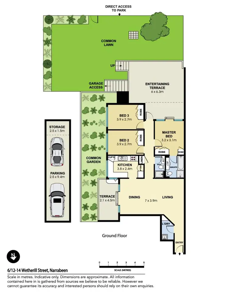 Floorplan of Homely apartment listing, 6/12-14 Wetherill Street, Narrabeen NSW 2101