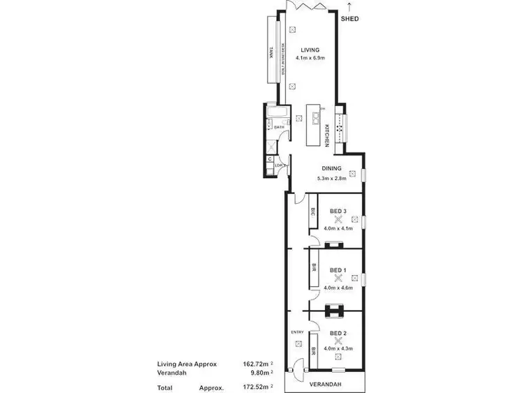 Floorplan of Homely house listing, 11 Burwood Avenue, Nailsworth SA 5083