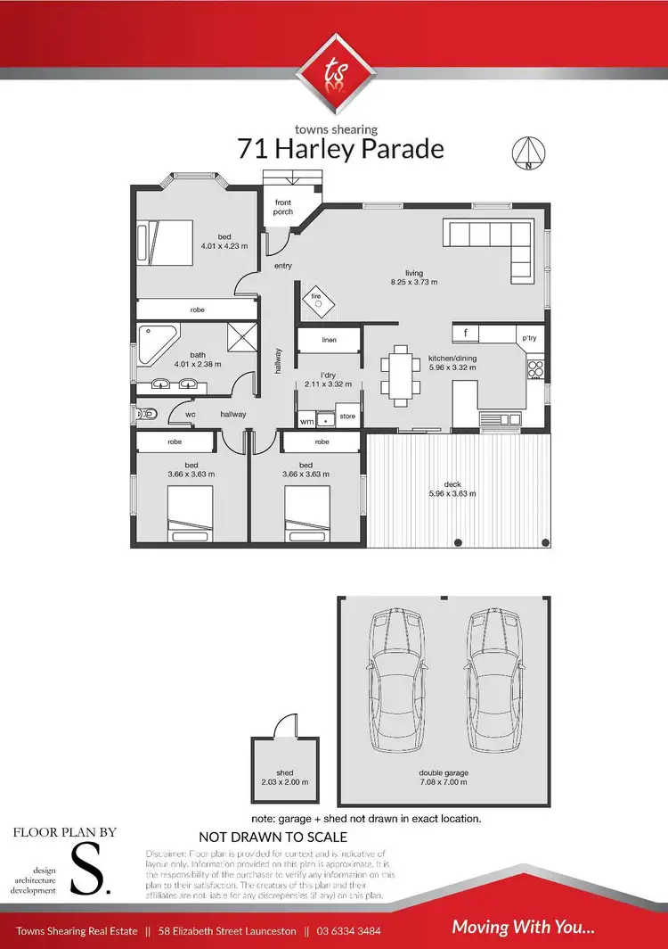 Floorplan of Homely house listing, 71 Harley Parade, Prospect Vale TAS 7250