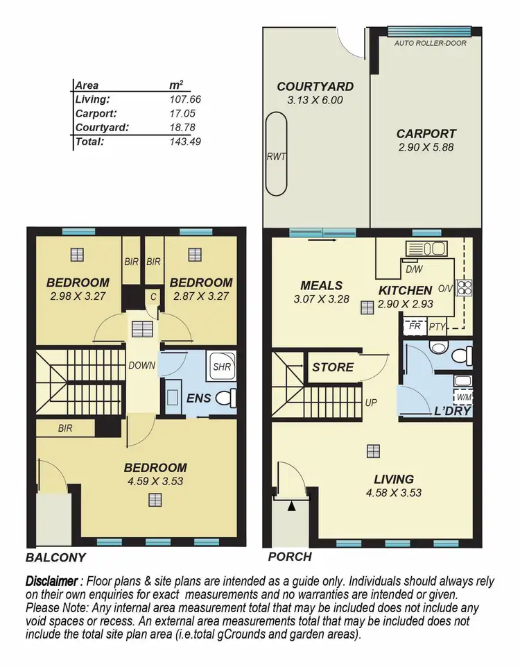 Floorplan of Homely townhouse listing, 99 Rondo Avenue, Findon SA 5023