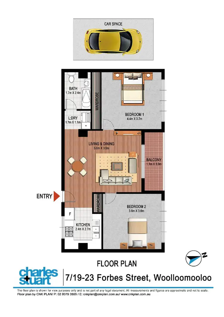 Floorplan of Homely apartment listing, 7/19 Forbes Street, Woolloomooloo NSW 2011