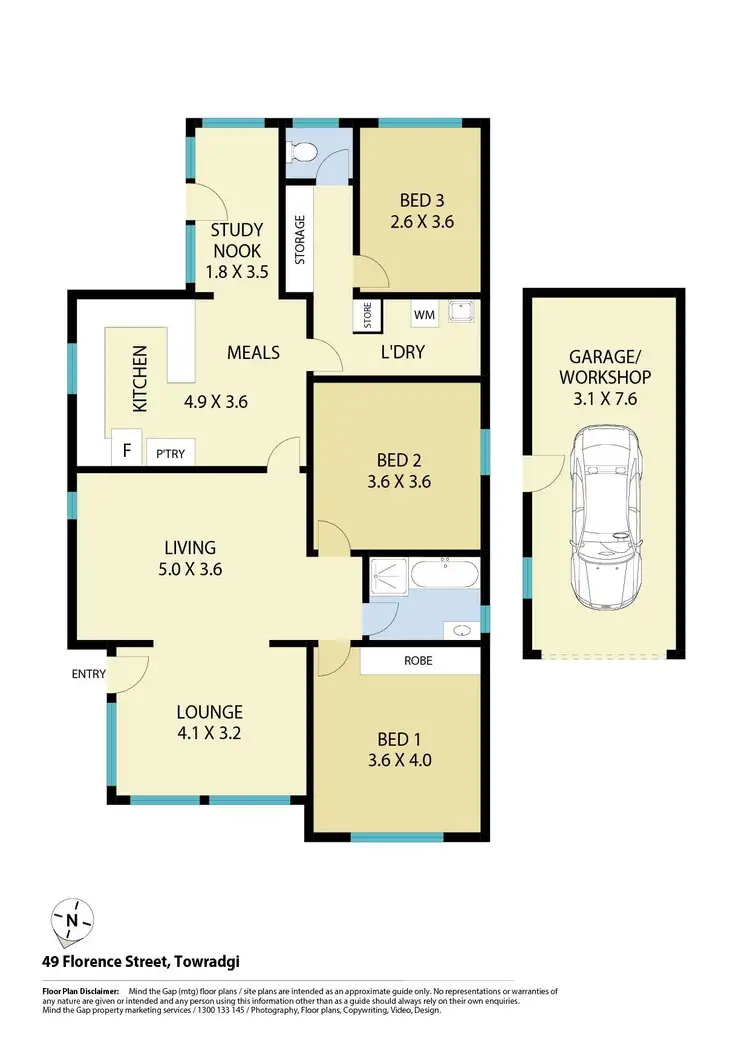 Floorplan of Homely house listing, 49 Florence Street, Towradgi NSW 2518