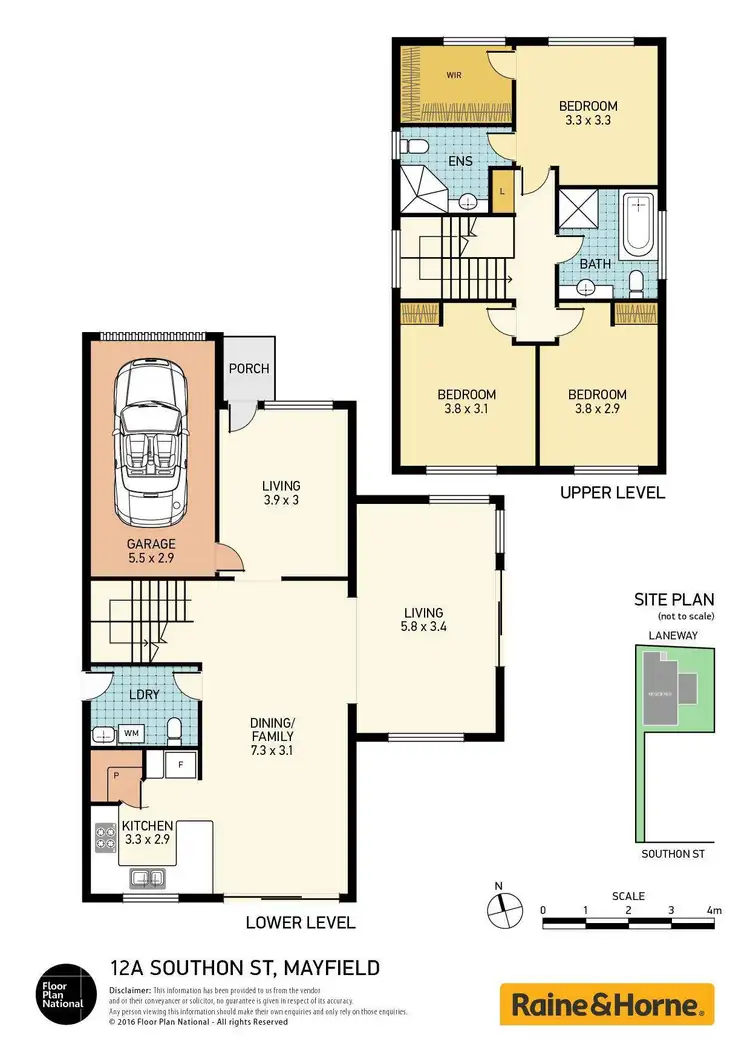 Floorplan of Homely house listing, 12A Southon Street, Mayfield NSW 2304