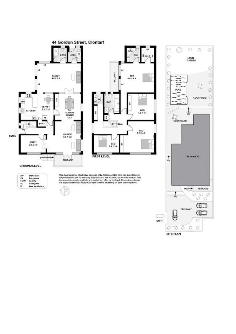 Floorplan of Homely house listing, 44 Gordon Street, Clontarf NSW 2093