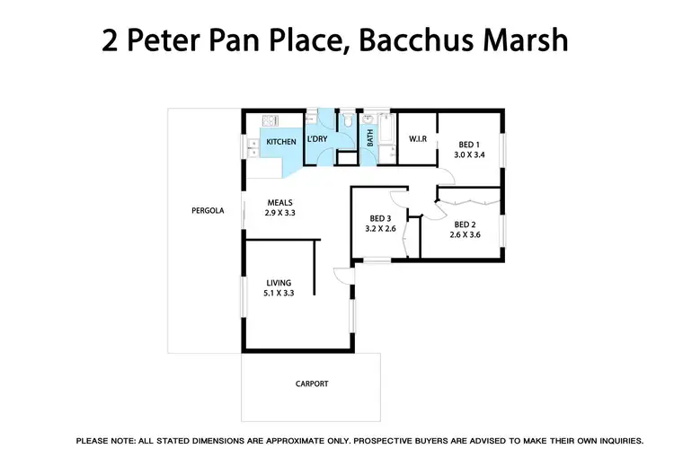 Floorplan of Homely house listing, 2 Peter Pan Place, Bacchus Marsh VIC 3340
