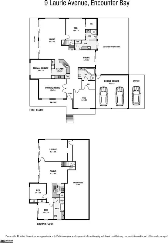 Floorplan of Homely house listing, 9 Laurie Avenue, Encounter Bay SA 5211