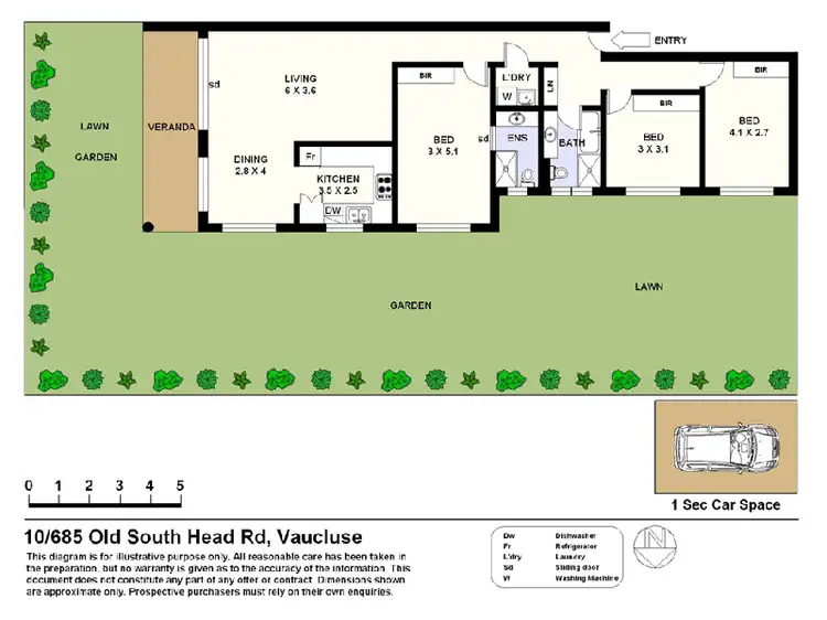 Floorplan of Homely unit listing, 10/685 Old South Head Road, Vaucluse NSW 2030